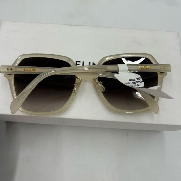 Women’s Celine round acetate oversized sunglasses made in Italy - Picture 9 of 9